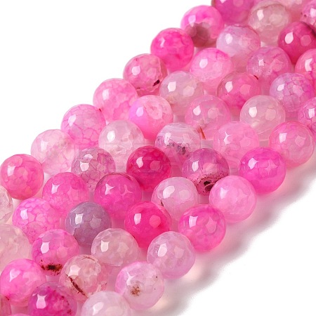 Dyed & Heated Natural Dragon Veins Agate Beads Strands G-P539-A01-06-1