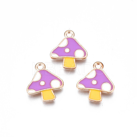Autumn Theme Alloy Enamel Charms ENAM-S115-143B-1