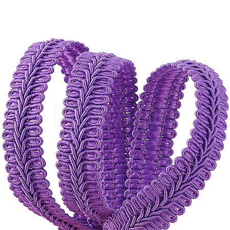 Polyester Braided Lace Trim OCOR-WH0074-92E-1
