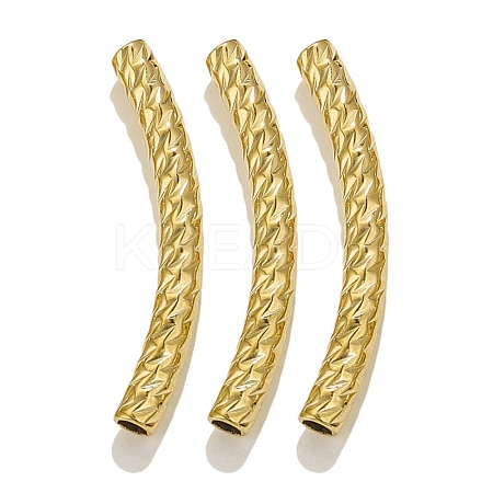 304 Stainless Steel Curved Tube Beads STAS-M071-03G-G-1