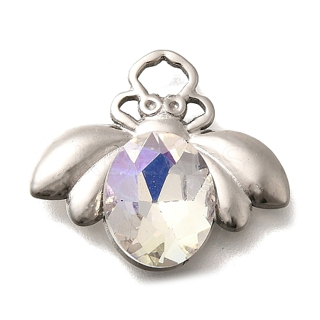 304 Stainless Steel Pendants STAS-Q346-11P-03-1