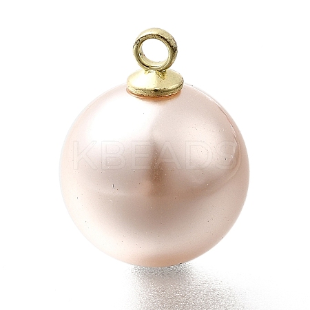 ABS Plastic Imitation Pearl Pendants FIND-H052-01H-01G-1