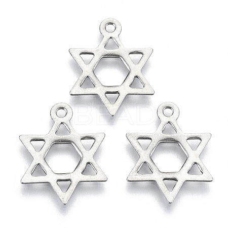 Non-Tarnish 201 Stainless Steel Pendants LS-X-STAS-R116-039-1