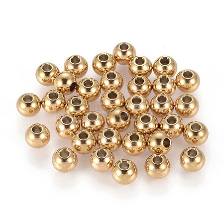 Ion Plating(IP) 202 Stainless Steel Rondelle Spacer Beads LS-STAS-F094-06A-G-1
