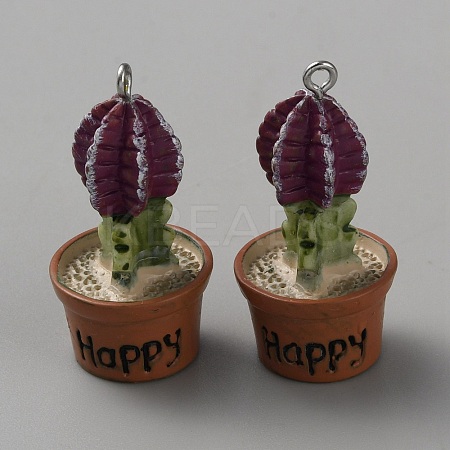 Resin Plant Pendants LS-RESI-CJC0021-11B-1