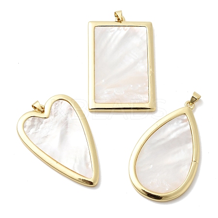 Natural Shell Pendants KK-H529-1