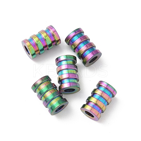 Ion Plating(IP) 304 Stainless Steel Tube Beads STAS-WH0055-03RC-1