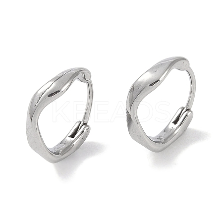 Non-Tarnish 316 Surgical Stainless Steel Hoop Earrings EJEW-P274-08P-1