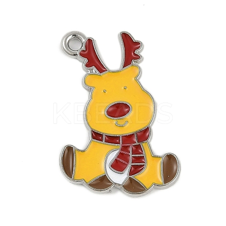Christmas Theme Alloy Enamel Pendants ENAM-Z020-02C-1