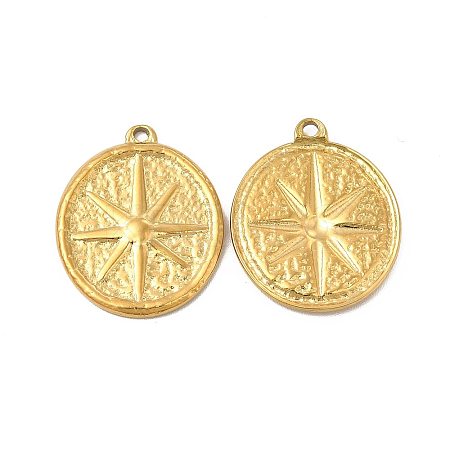 Ion Plating(IP) 304 Stainless Steel Pendants STAS-E182-17G-1