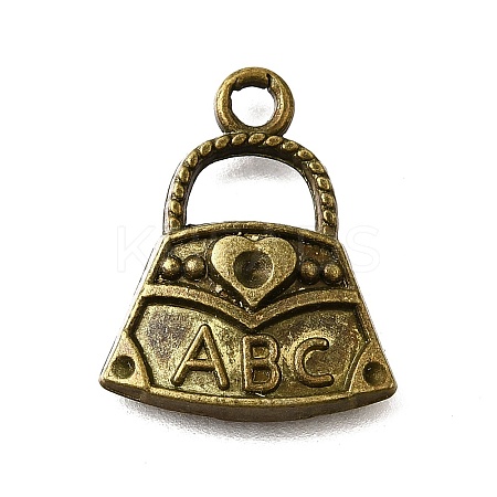 Tibetan Style Alloy Pendant Rhinestone Settings TIBE-L008-02AB-1