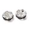Brass Rhinestone Spacer Beads RB-YW0001-05B-04S-3