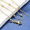 Brass Cable Chain Necklaces NJEW-I247-02G-4