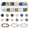 120Pcs 12 Styles Natural & Synthetic Mixed Gemstone Beads Sets G-PH0003-16-1