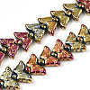 Electroplate Glass Beads Strands EGLA-N012-04K-1