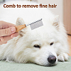 3Pcs Stainless Steel Pet Combs AJEW-FH0005-43-3