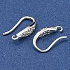 Brass Micro Pave Clear Cubic Zirconia Earring Hooks KK-R149-21S-2