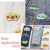 10Pcs 10 Styles Mood Social Battery Sliding Enamel Pins JEWB-CJ0001-52-7