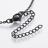 304 Stainless Steel Pendant Necklaces NJEW-K107-24A-3
