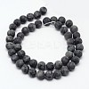 Natural Larvikite Beads Strands G-D692-8mm-2