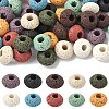40Pcs 10 Colors Natural Lava Rock European Beads G-YW0003-01-1