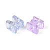 UV Plating Transparent Acrylic European Beads OACR-M027-02M-3
