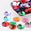 Imitation Taiwan Acrylic Rhinestone Flat Back Cabochons GACR-D002-20mm-M-1