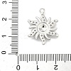 Brass Micro Pave Clear Cubic Zirconia Pendants KK-G548-01B-P-3