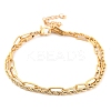 304 Stainless Steel Multi-Strand Chain Bracelets LS-BJEW-G711-03D-G-1