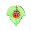 Transparent Resin with Alloy & Enamel Pendants RE-CBA19D0-05A-1
