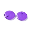Opaque Acrylic Flat Round Beads X-SACR-R817-08-2