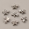 Star Zinc Alloy Rhinestone Cabochons FIND-WH0150-84P-1