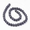 Unwaxed Natural Lava Rock Bead Strands G-F309-10mm-2