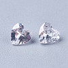 Cubic Zirconia Pointed Back Cabochons ZIRC-WH0001-C09-1