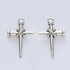 Tibetan Style Alloy Pendants TIBE-R316-109AS-RS-2