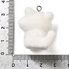 Flocky Resin Pendants RESI-E059-04C-3