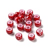 Spray Painted ABS Plastic European Beads KY-G033-01A-04-1