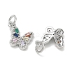 SHEGRACE Brass Pave Clear Cubic Zirconia Pendants XGRQ3Q921-628P-A-2