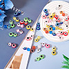 40Pcs 10 Styles Resin Evil Eye & Cat Eye Pendants FIND-TA0004-25-5