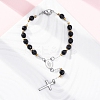 304 Stainless Steel Link Chain Bracelets BJEW-A032-07GP-01-1