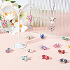 Acrylic & Alloy Connector Charms PALLOY-GO00019-5