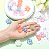 5Pcs Heat Shrink Acrylic Bead Caps OACR-YW0004-53B-5