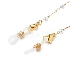 304 Stainless Steel & ABS Imitation Pearl Round Link Eyeglasses Chains AJEW-EH00400-3