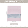 40Pcs Rectangle Composite Material Clear Window Zip Top Mylar Bags ABAG-LP0001-38A-2