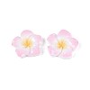 Plumeria Flower Opaque Resin Cabochons CRES-T025-30C-02-1