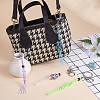 4Pcs  4 Colors Macrame Fringe Braided Keychain AJEW-SW00014-02-6