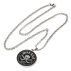 201 Stainless Steel Pendant Necklaces LS-NJEW-C066-05P-2