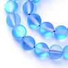 Synthetic Moonstone Beads Strands G-R375-10mm-A11-1