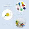 16Pcs 8 Colors Handmade Lampwork Beads LAMP-TA0001-33-6