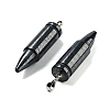 Natural Black Stone Pointed Pendants G-A231-03D-2
